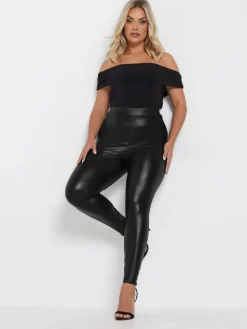 legging met coating en stretch*Yours Curve Best