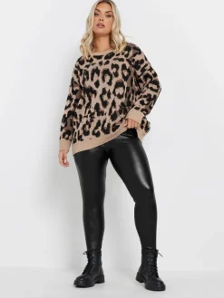 legging met coating en stretch*Yours Curve Best