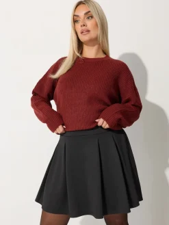 Limited Pleated Skirt*Yours Curve New