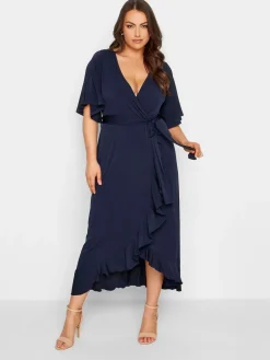 London wikkeljurk met ruches*Yours Curve