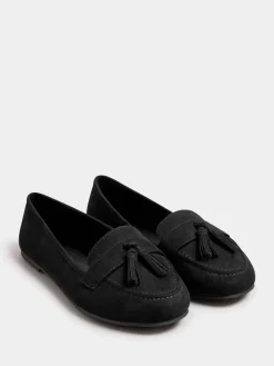 Wide Fit Micro Tassle Loafers*Yours Curve Outlet