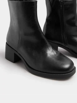 Wide Fit Square Ankle Boots*Yours Curve Best