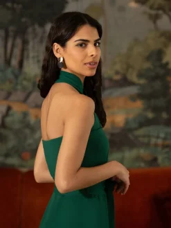 Cross Over Halter Neck Jumpsuit*Yumi Online