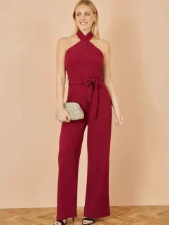 Cross Over Halter Neck Jumpsuit*Yumi Outlet