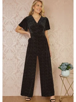 fluwelen jumpsuit met glitters*Yumi Online