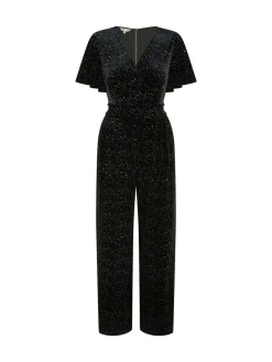 fluwelen jumpsuit met glitters*Yumi Online
