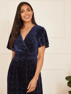 fluwelen jumpsuit met glitters*Yumi