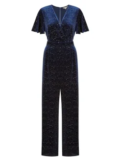 fluwelen jumpsuit met glitters*Yumi