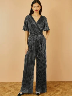 Pleated Jumpsuit With V-Neck*Yumi Hot