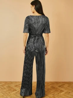 Pleated Jumpsuit With V-Neck*Yumi Hot