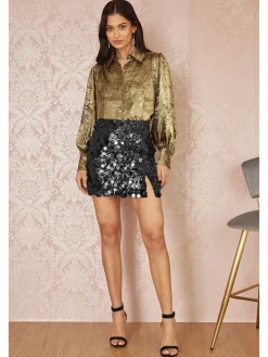 Sequin Mini Skirt*Yumi Best