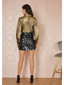 Sequin Mini Skirt*Yumi Best