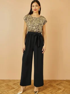 Sequin Top Stretch Jumpsuit*Yumi Best