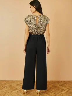 Sequin Top Stretch Jumpsuit*Yumi Best