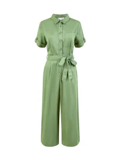 Twill Viscose Utility Jumpsuit*Yumi Online