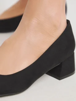 - Heavenly Soles By Low Block Heels Court Shoes*JD Williams