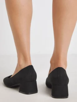 - Heavenly Soles By Low Block Heels Court Shoes*JD Williams