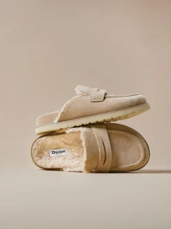 - Goldy Lined Backless Loafers*Dune London Online