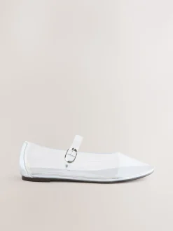 Zilver - Forever Comfort® Mary Jane-schoenen van vinyl met ronde neus*Next New