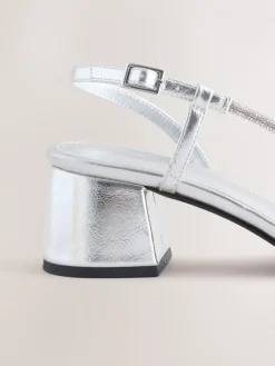 - Forever Comfort Square Toe Jewelled Strappy Block Heeled Sandals*Next Clearance