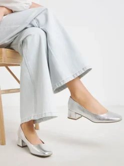 - Heavenly Soles By Low Block Heels Court Shoes*JD Williams Clearance