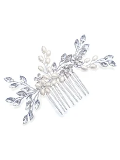 - - Sierkam met parels en kristallen*Ivory & Co Clearance