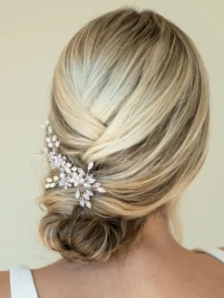 - - Sierkam met parels en kristallen*Ivory & Co Clearance