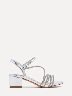 - - Riri - Diamanté versierde bandjessandalen met hak*Linzi Best