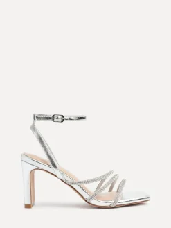 - Glimmer Diamante Block Heel Sandals*Linzi New