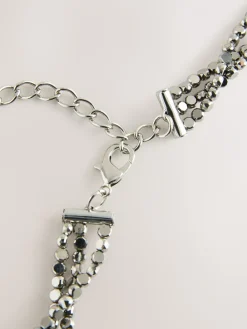 - Metallic Skinny Tiered Beaded Belt*Next Hot