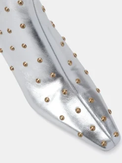 - Wide Fit Kiki Studded Low Heel Ankle Boots*Novo Hot