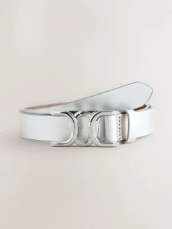 - Reguliere leren riem met opvallende gesp*Next Discount
