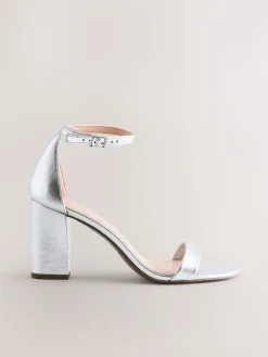 Zilver - Sandalen met blokhak*Next Clearance