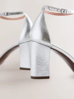 Zilver - Sandalen met blokhak*Next Clearance