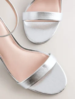 Zilver - Sandalen met blokhak*Next Clearance