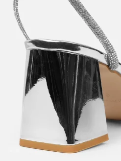 - Ciel Diamante Low Block Heeled Sandals*Simmi London Online