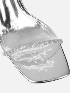 - Ciel Diamante Low Block Heeled Sandals*Simmi London Online