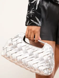 - Weave Grab Handle Clutch Bag*Lipsy Outlet