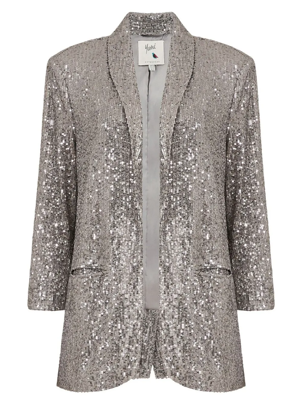 - - Blazer met lovertjes en zakken*Yumi Hot