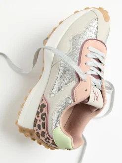 - - Retro comfortabele joggingsneakers van gemengd materiaal*Love & Roses Best