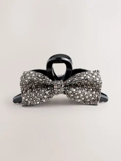Zilverkleurig - Bow Sparkle Claw Clip*Next New