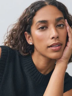 - Grote oorknopjes met zirkonia*Next New