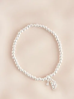 Zilverkleurig - Letterarmband met stretch*Next Outlet