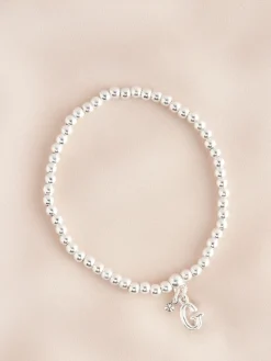 Zilverkleurig - Letterarmband met stretch*Next Outlet