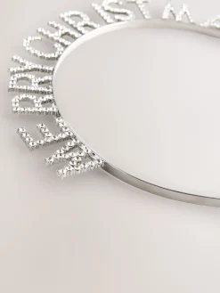 Zilverkleurig - Merry Christmas-hoofdband*Next Online