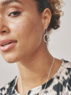 - Oorbellen met open cirkel met glinsterende details*Next Sale