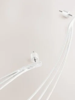 Zilverkleurig - Oorbellen met glinsterende hangers*Next New