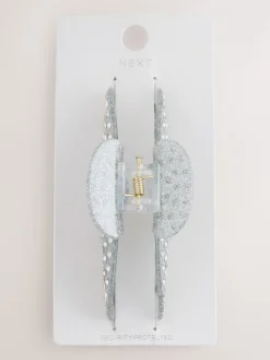 Zilverkleurig - Sparkle Claw Clip*Next New