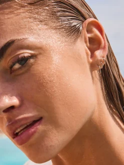 - Stainless Steel Graduated Huggie Hoop Earrings 3 Pack*Next Clearance