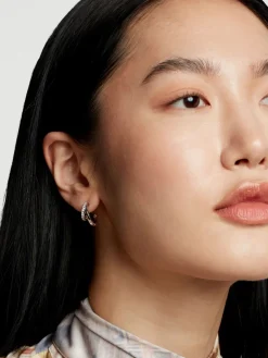 - HELIAS: meerkleurige oorringen met kristallen*Ted Baker Sale